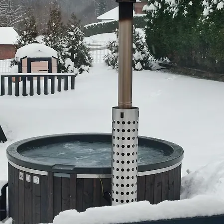 Dağ evi Viking Z Prywatnym Ogrzewanym Basenem Sauna Oraz Balia Z Jacuzzi *