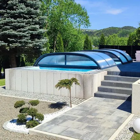 Viking Z Prywatnym Ogrzewanym Basenem Sauna Oraz Balia Z Jacuzzi