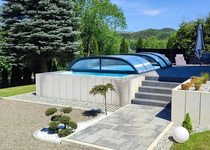 Viking Z Prywatnym Ogrzewanym Basenem Sauna Oraz Balia Z Jacuzzi