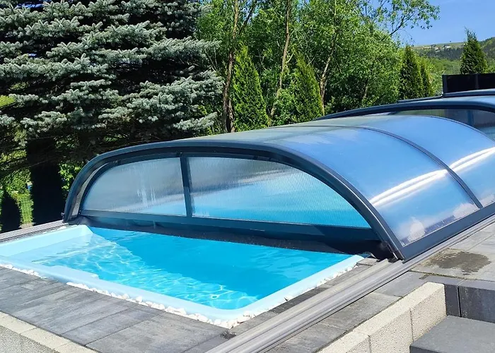 Horská chata Viking Z Prywatnym Ogrzewanym Basenem Sauna Oraz Balia Z Jacuzzi